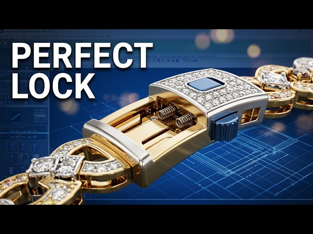 Bracelet Spring Lock Mechanism CAD Design tutorial
