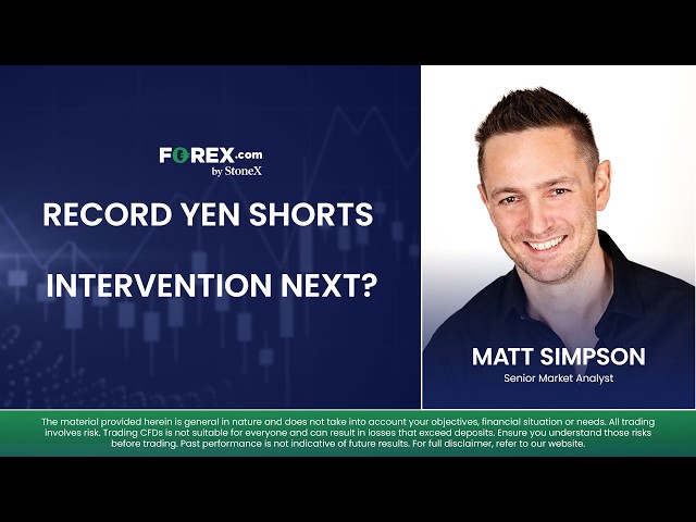 USD/JPY Outlook: Do Record Yen Short Bets Risk Yen Intervention?
