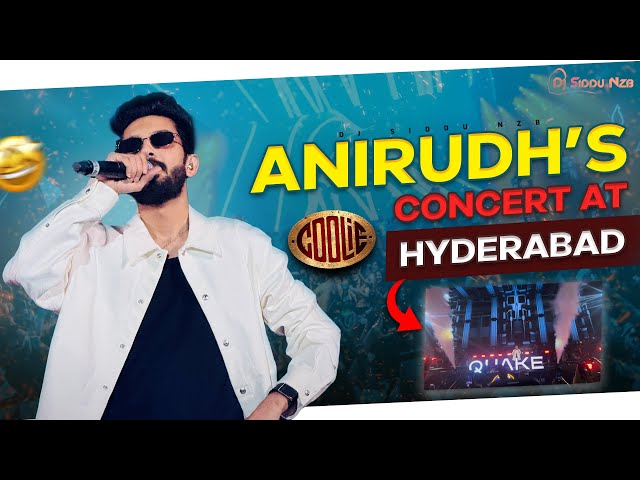 Anirudh's POWERHOUSE Performance in Hyderabad | MINI VLOG BTS