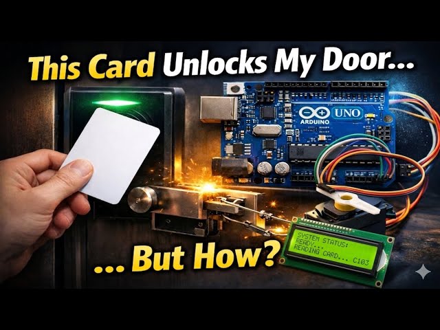 Arduino Smart Lock Project | RFID + LCD + Servo Motor Door Unlock