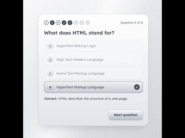 🧠 **Interactive Quiz — Coding Project**