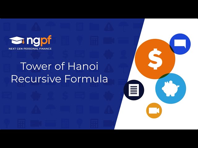 Write a Recursive Formula for the Tower of Hanoi