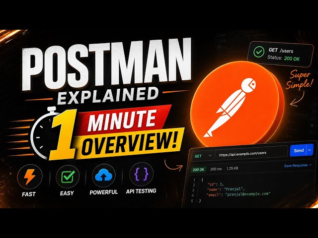 Postman Explained in Just 1 Minute 🚀 | API Testing Made Easy
