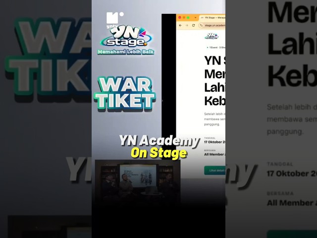 YN Academy on stage..p #yukngajiacademy #education #onlinelearning #felixsiauw #wartiket