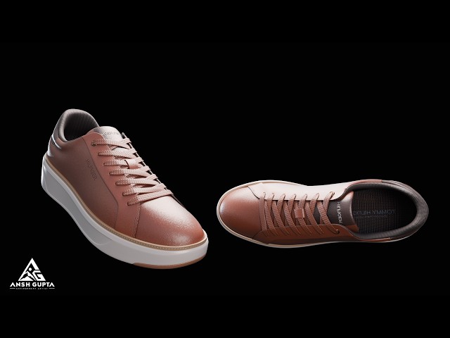 3-HOUR NO-CUT Blender + Substance 3D Painter Tutorial | High-Quality Shoe Texturing & UV Workflow