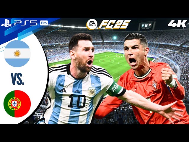 FC 25 - Argentina vs. Portugal | FT. Messi & CR7 | Full Match | PS5 PRO [4K60]