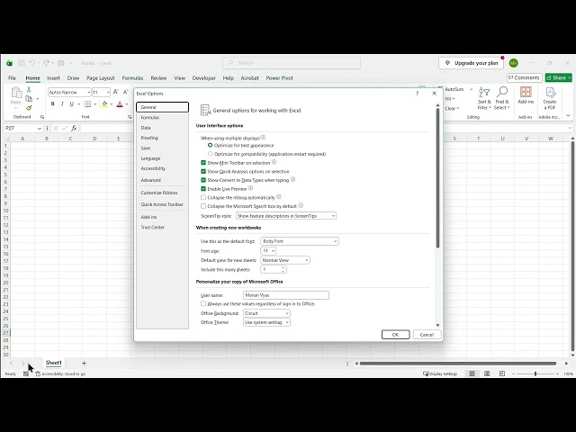 3 Customize excel toolbar and ribbon | Excel Tutorial for Beginners