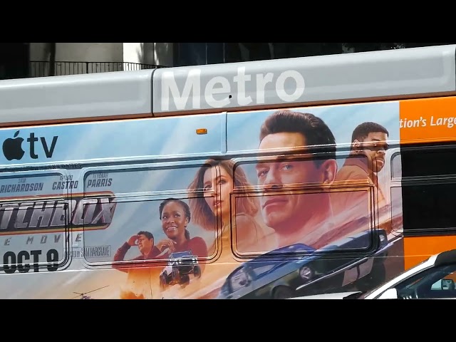 John Cena Jessica Biel Matchbox The Movie Bus Sunset Blvd LA CA October 3, 2026 Heatwave 102 Degrees