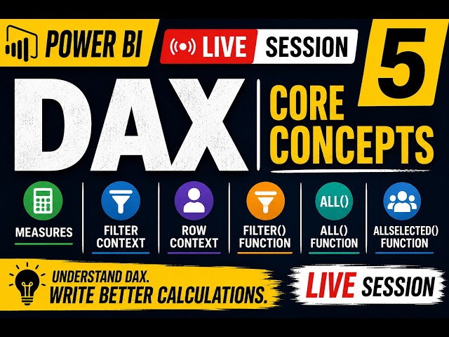 Power BI Live Session 5 | DAX Fundamentals