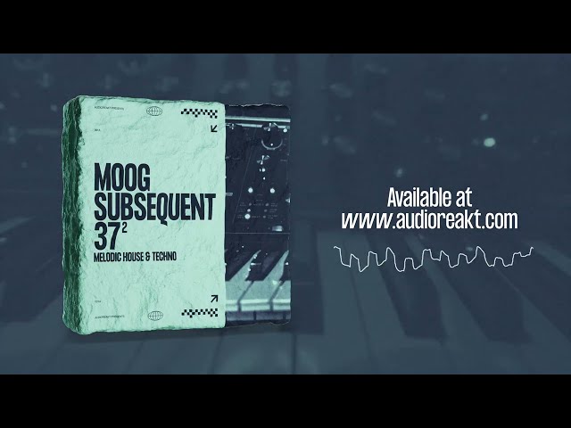 Moog Subsequent 37 : Melodic House & Techno Presets 2 [Audioreakt]