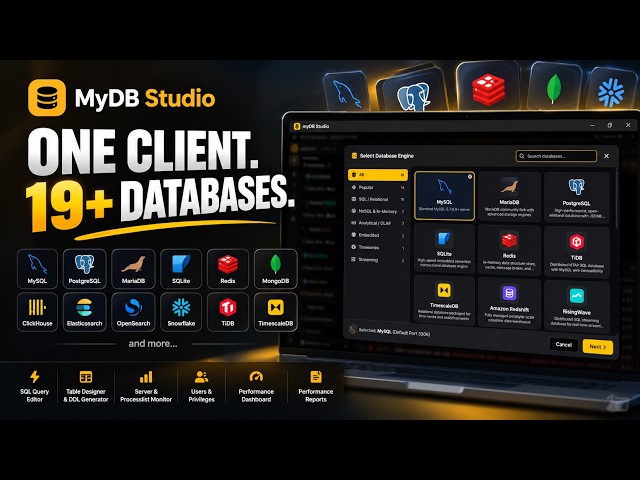 MyDB Studio — One Database Client for 19+ Database