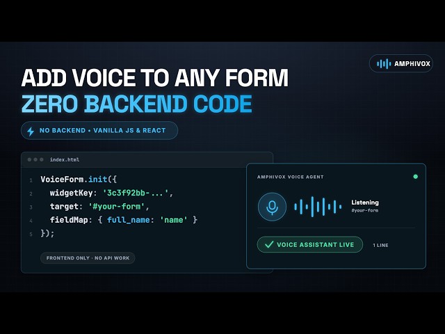 Give your website a voice — without rebuilding your form