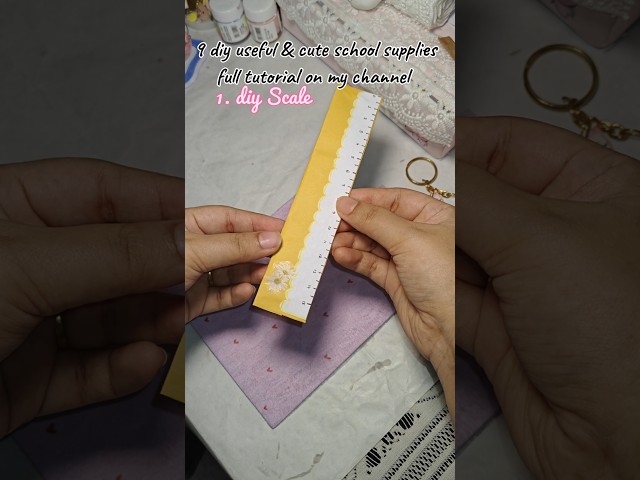 9 useful & cute diy for school supplies ❤️| #shorts #diy #craftyideas #schoolcrafts #shortsfeed