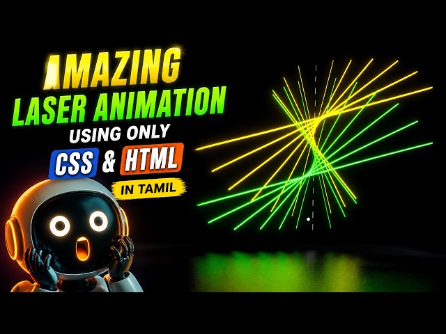 Amazing Laser Animation Using Only CSS & HTML | #html #css