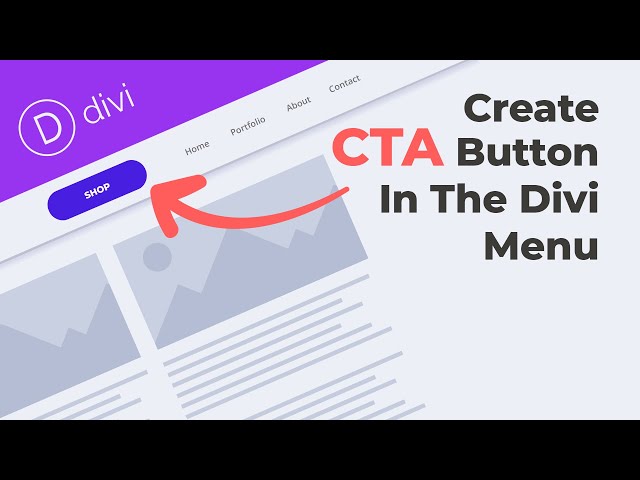 How to Create Call to Action Button in the Divi Menu