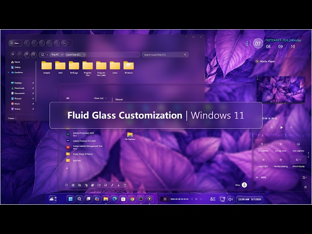 Fluid Glass Customization for Windows 11 Using Windhawk
