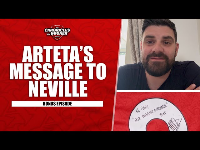 Arteta's subtle dig at Gary Neville!