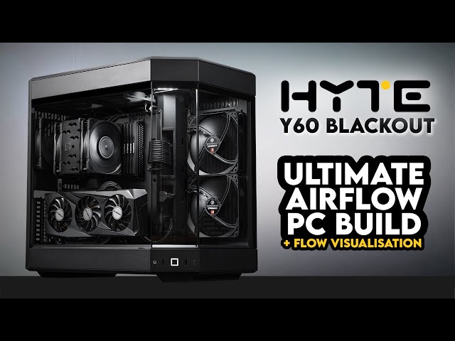 Air Cooled HYTE Y60?! | All Black Gaming PC Build | Noctua NH-U12A Chromax Airflow | NZXT Z690 Intel