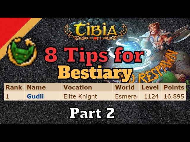 Tips for Bestiary & Rapid Respawn Events Part 2 [Tibia Tips]