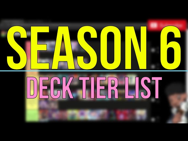Season 6 Deck Tier List for Yu-Gi-Oh! Master Duel