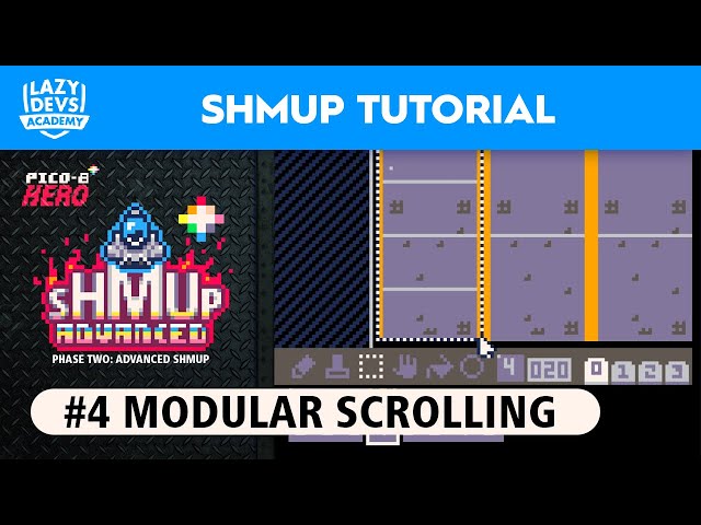 Making an Advanced Shmup #04 - Modular Scrolling - Pico-8 Hero