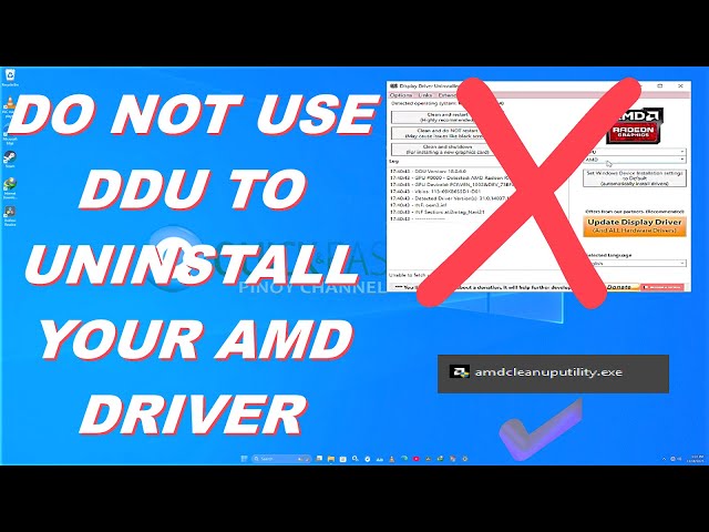 HOW TO UNINSTALL COMPLETELY AMD GRAPHICS DRIVER WITHOUT USING DDU?