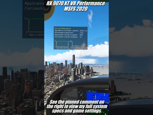 Microsoft Flight Simulator 2020 - 9070XT 16GB VR Performance