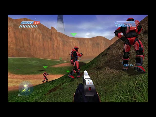 64 human players on Blood Gulch: Halo CE Decompiled