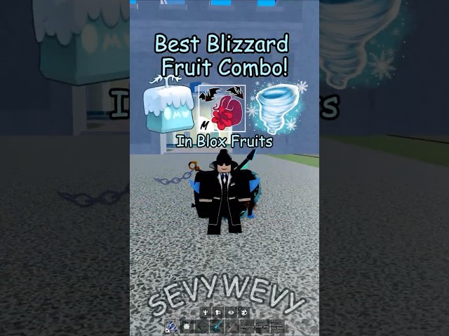 Best Blizzard Fruit Combo! #bloxfruits #roblox #shorts