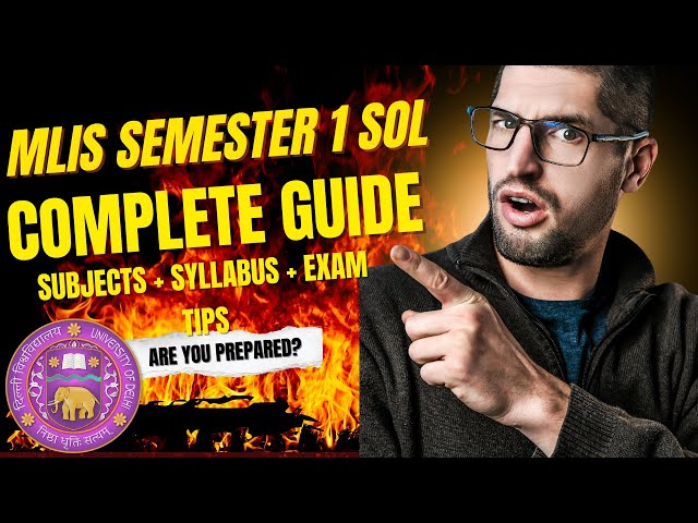 MLIS Semester 1 Full Guide 📚 | Subjects + Syllabus + Exam Tips