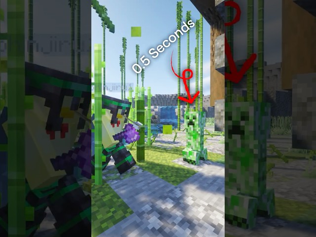 How a Bamboo Saved My Entire Hardcore Minecraft World #minecraft #shorts #hardcoreminecraft