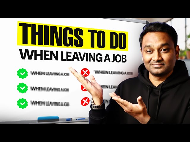 Job Resign Panurathuku Munadi Itha Pannunga