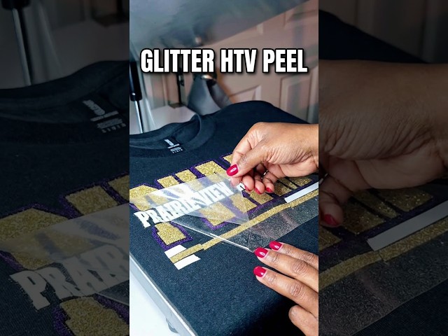 HOW TO LAYER GLITTER HTV #craftingwithdelonda #glitterhtv #pvamu