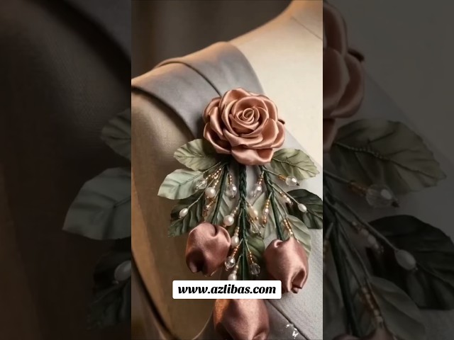 Turn leftover fabric into these gorgeous satin tulips ✂️🧵 #DIYCrafts #SewingHacks #FabricFlowers