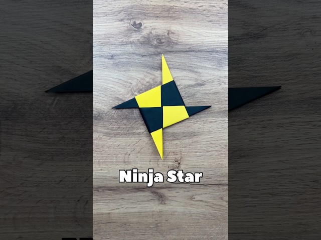 EASY ORIGAMI NINJA STAR SHURIKEN TUTORIAL | DIY SHURIKEN NINJA STAR FROM PAPER STEP BY STEP ORIGAMI