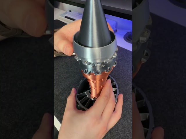 Aero Engine Turbofan Engine Kit with Quiet Brushless Motor that actually spins and lights up