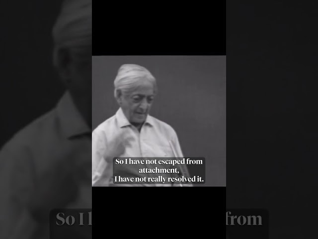 Jealousy is not love and I am jealous | Krishnamurti