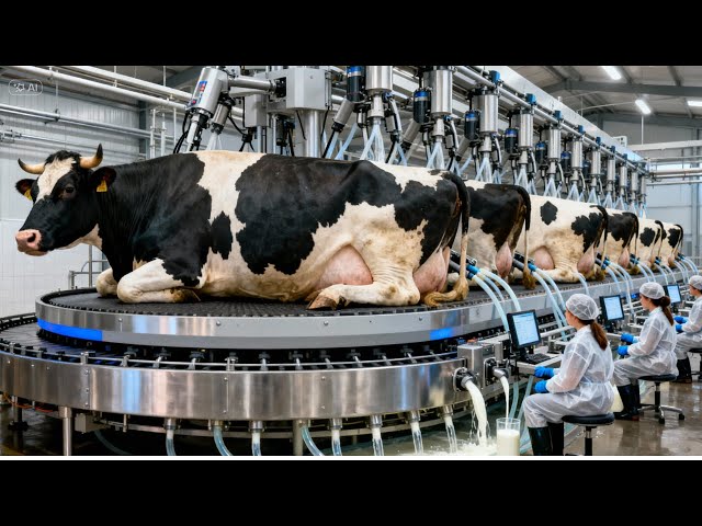 How Giant Dairy Farms Produce Milk at Massive Scale