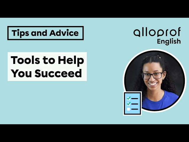 Tools to Help You Succeed | Exam Prep and Study Tips | Alloprof