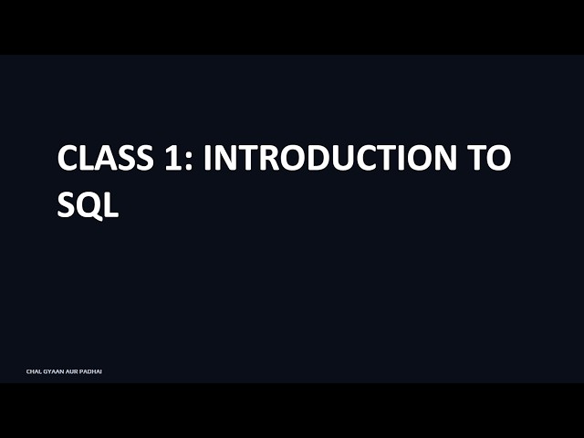 Introduction to SQL & Databases: The Ultimate Guide 🗄️🔍 | SQL Course In Hindi