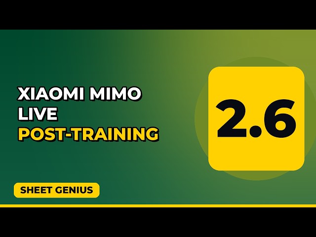 Xiaomi Mimo 2.6 live post-training dashboard