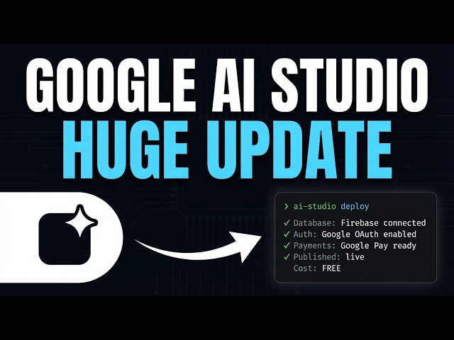 This NEW Google App Builds Full Stack Apps With Database + Auth + Payments FOR FREE