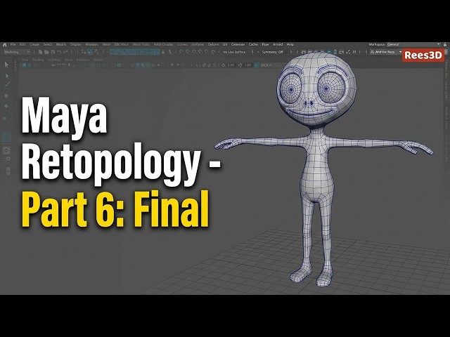 Maya Retopology Part 6: Perfecting the Alien Character