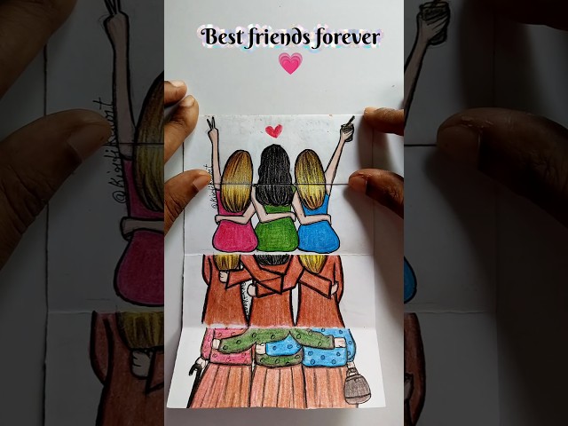 best friends forever 💗#bff #drawing #art #shorts