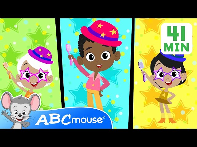 🎶 Brush and Brush & More Fun Songs! 🦷 | 40 Minute Kids Music Video Compilation | ABCmouse