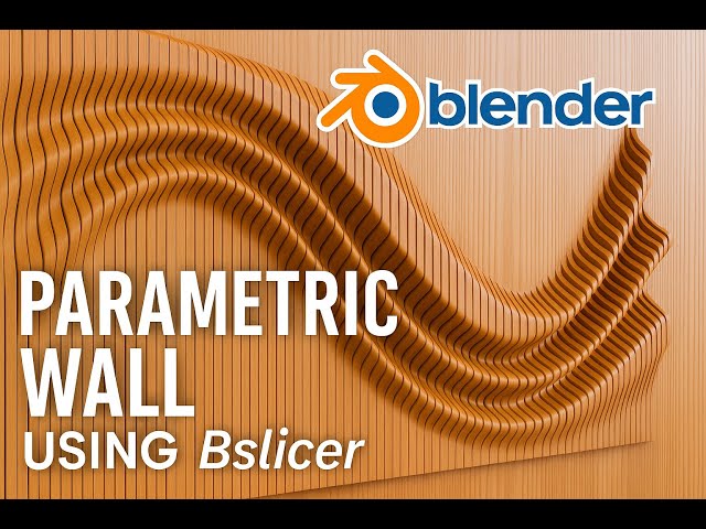 Blender Parametric Wall: Slice & Export to SVG