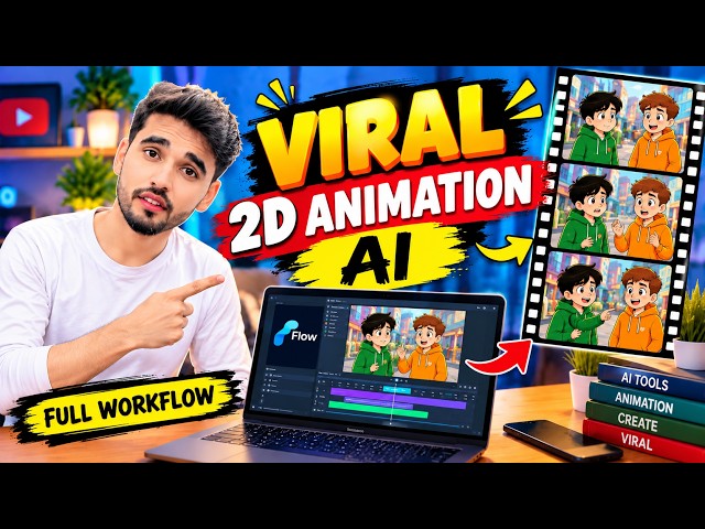 Create Viral 2D Animation Shorts with AI | Full Workflow