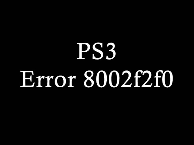 PS3 Playstation 3 com erro 8002f2f0 - Defeito na placa mãe - Error 8002f2f0