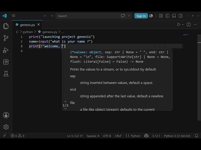 My First Python Project 🚀    Beginner Python Tutorial
