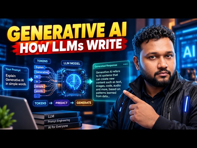 Generative AI Explained: How LLMs Actually Write Text (Beginner Guide 2026)